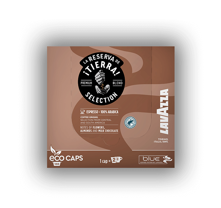 La Reserva de ¡Tierra! Selection 100 % Arábica COMPOSTABLE* Cápsulas Blue x2